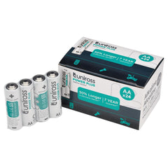 Draper Uniross LR6 AA Power Plus Alkaline Batteries (Pack of 24)