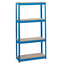 Draper Steel Shelving Unit, 4 Shelves, L760 x W300 x H1520mm