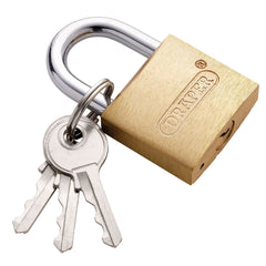 Draper Brass Cylinder Padlock, 30mm 21726