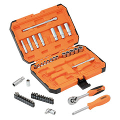 Draper HI-TORQ® 6 Point Socket Set, 1/4" (47 Piece) 22109
