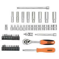 Draper HI-TORQ® 6 Point Socket Set, 1/4" (47 Piece) 22109
