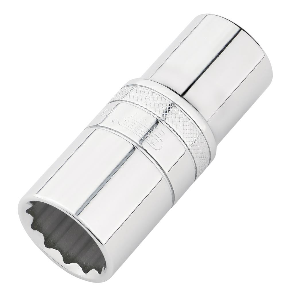 Draper Expert HI-TORQ® 12-Point Metric Deep Socket, 1/2" Sq. Dr., 23mm 22423