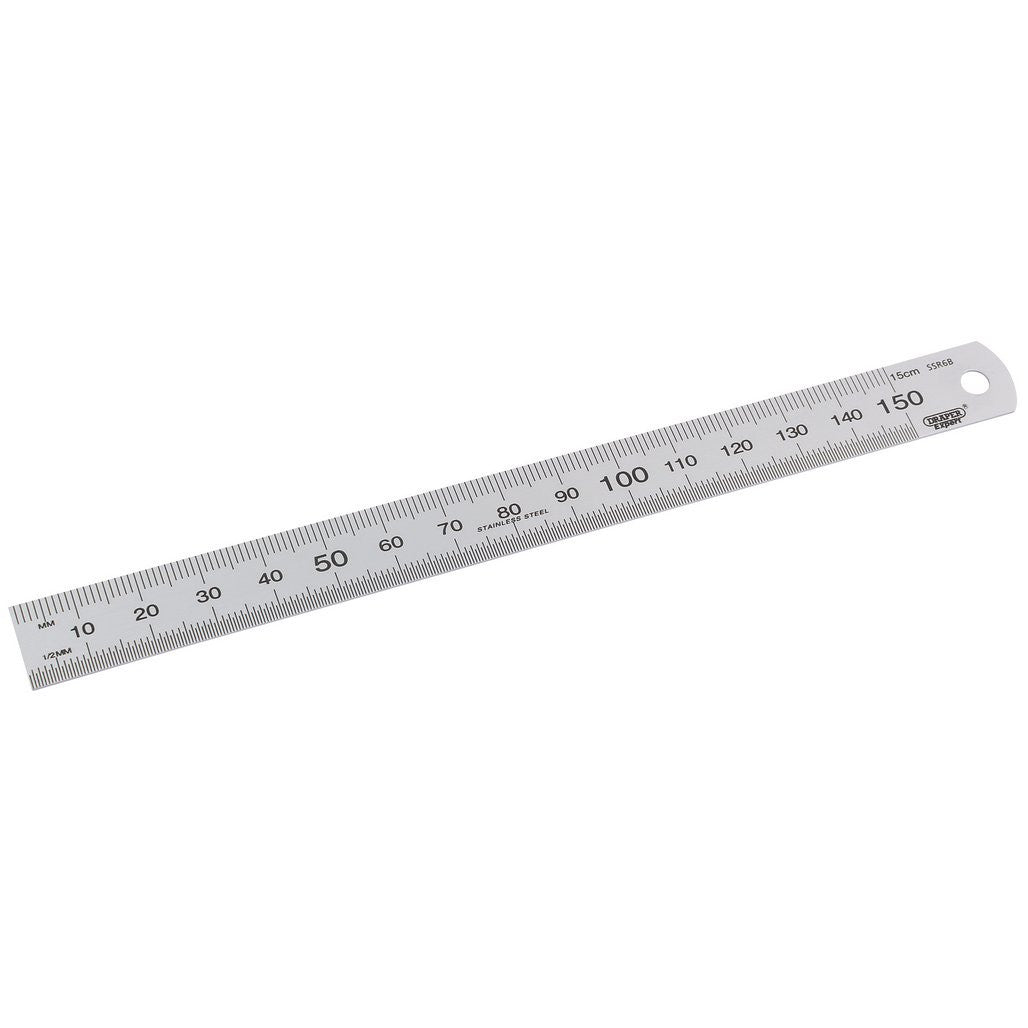 Draper Expert Stainless Steel Rule, 150mm/ 6" 22670