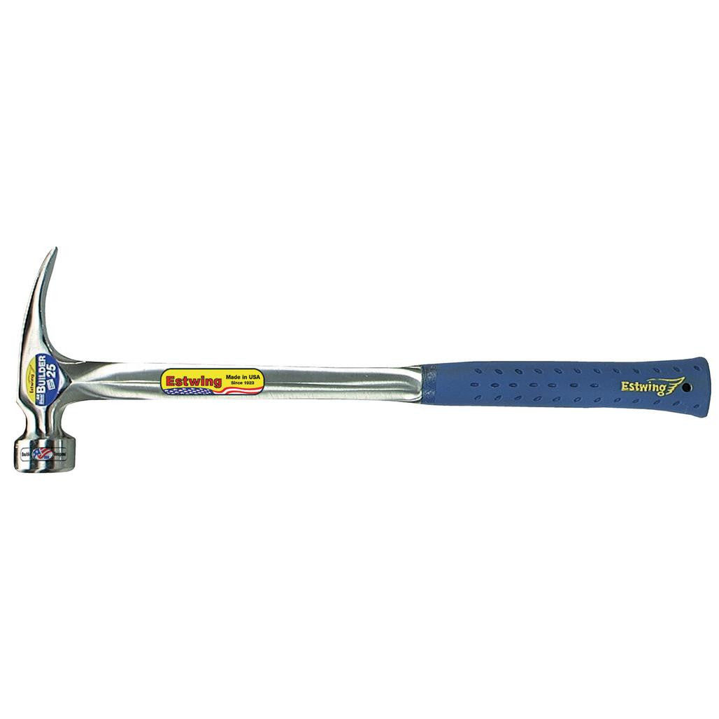 Draper Estwing E3/25S BIG BLUE Smooth Face Straight Framing Hammer, 25oz/700g, 18" 23569