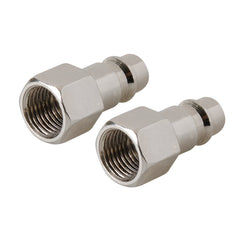 Silverline Euro Air Line Bayonet Female Thread Coupler 2pk 238283