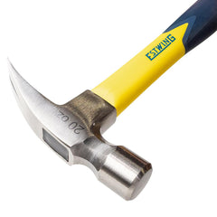 Draper Estwing EMRF20S Sure Strike Straight Claw Hammer with Fibreglass Handle, 20oz/567g 24083