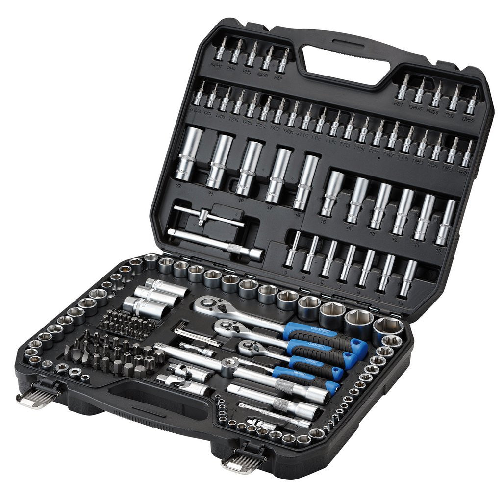 Draper HI-TORQ® Metric Socket and Bit Set, 1/4", 3/8" and 1/2" Sq. Dr. (188 Piece) 24231