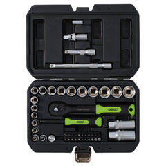Draper HI-TORQ® Metric Socket and Bit Set, 1/4" and 3/8" Sq. Dr. (48 Piece) 24235