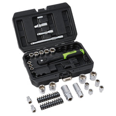 Draper HI-TORQ® Metric Socket and Bit Set, 1/4" and 3/8" Sq. Dr. (48 Piece) 24235