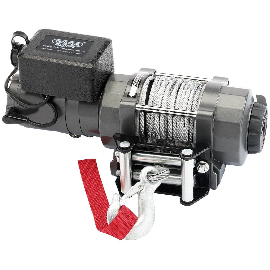 Draper Expert 12V Recovery Winch, 1814kg 24443