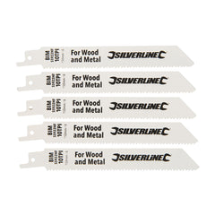 Silverline Recip Saw Blades for Demolition 5pk 244966