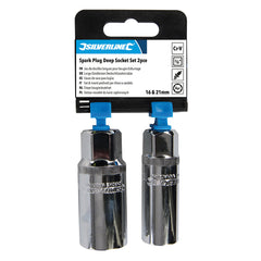 Silverline Spark Plug Deep Socket Set 2pce 244982