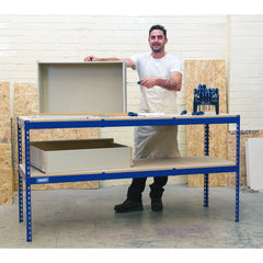 Draper Steel Workbench, 1800 x 600 x 900mm 24913