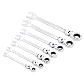 Draper HI-TORQ® Metric Flexible Head Ratcheting Combination Spanner Set (7 Piece) 25396