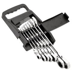 Draper HI-TORQ® Metric Flexible Head Ratcheting Combination Spanner Set (7 Piece) 25396