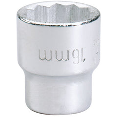 Draper Elora Bi-Hexagon Socket, 3/8" Sq. Dr., 16mm 25929