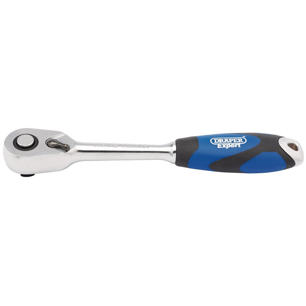 Draper Expert Soft Grip Reversible Ratchet, 3/8" Sq. Dr., 72 Tooth 26503