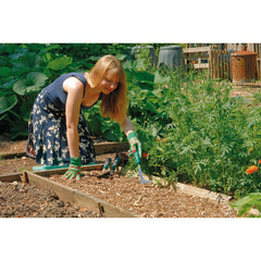 Draper Stainless Steel Heavy Duty Soft Grip Fork, Trowel and Weeder Set (3 Piece) 27436