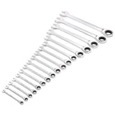 Draper HI-TORQ® Metric Ratchet Combination Spanner Set (17 Piece) 27691