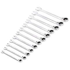 Draper HI-TORQ® Metric Reversible Ratchet Combination Spanner Set (12 Piece) 27692