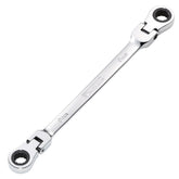 Draper HI-TORQ® Metric Flexible Head Double Ring Ratchet Spanner, 8 x 9mm 27744
