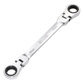 Draper HI-TORQ® Metric Flexible Head Double Ring Ratchet Spanner, 18 x 19mm 27759