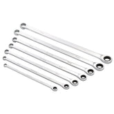 Draper HI-TORQ® Metric Extra-Long Double Ring Ratchet Spanner Set (7 Piece) 27778