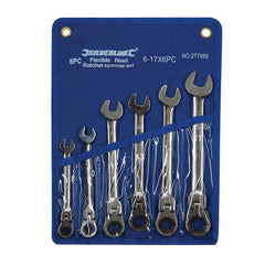 Silverline Flexible Head Ratchet Spanner Set 6pce 277869