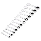 Draper HI-TORQ® Metric Stubby Ratchet Combination Spanner Set (12 Piece) 27931