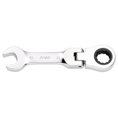 Draper HI-TORQ® Metric Stubby Flexible Head Ratchet Combination Spanner, 11mm 27966