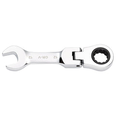 Draper HI-TORQ® Metric Stubby Flexible Head Ratchet Combination Spanner, 12mm 27968