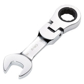Draper HI-TORQ® Metric Stubby Flexible Head Ratchet Combination Spanner, 15mm 27973