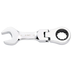 Draper HI-TORQ® Metric Stubby Flexible Head Ratchet Combination Spanner, 17mm 27977