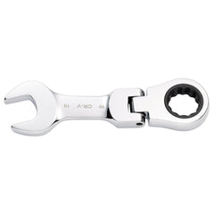 Draper HI-TORQ® Metric Stubby Flexible Head Ratchet Combination Spanner, 19mm 27981