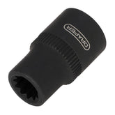 Draper Brake Caliper Socket 3/8"Sq Drive, 8mm, 11-Point 28201