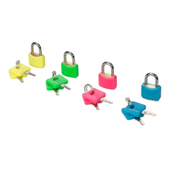 Silverline Hi-Vis Brass Padlocks Set 4pce 282715