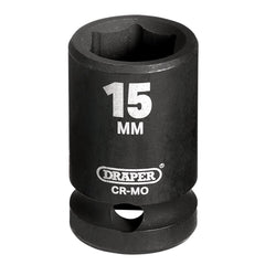 Draper HI-TORQ® Impact Socket, 1/2" Sq. Dr., 15mm 28470