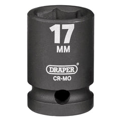 Draper HI-TORQ® Impact Socket, 1/2" Sq. Dr., 17mm 28496