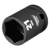 Draper HI-TORQ® Impact Socket, 1/2" Sq. Dr., 21mm 28511