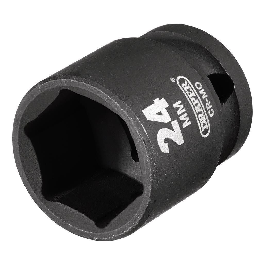 Draper HI-TORQ® Impact Socket, 1/2" Sq. Dr., 24mm 28545
