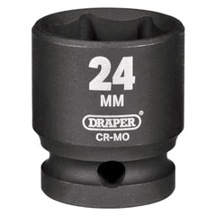 Draper HI-TORQ® Impact Socket, 1/2" Sq. Dr., 24mm 28545