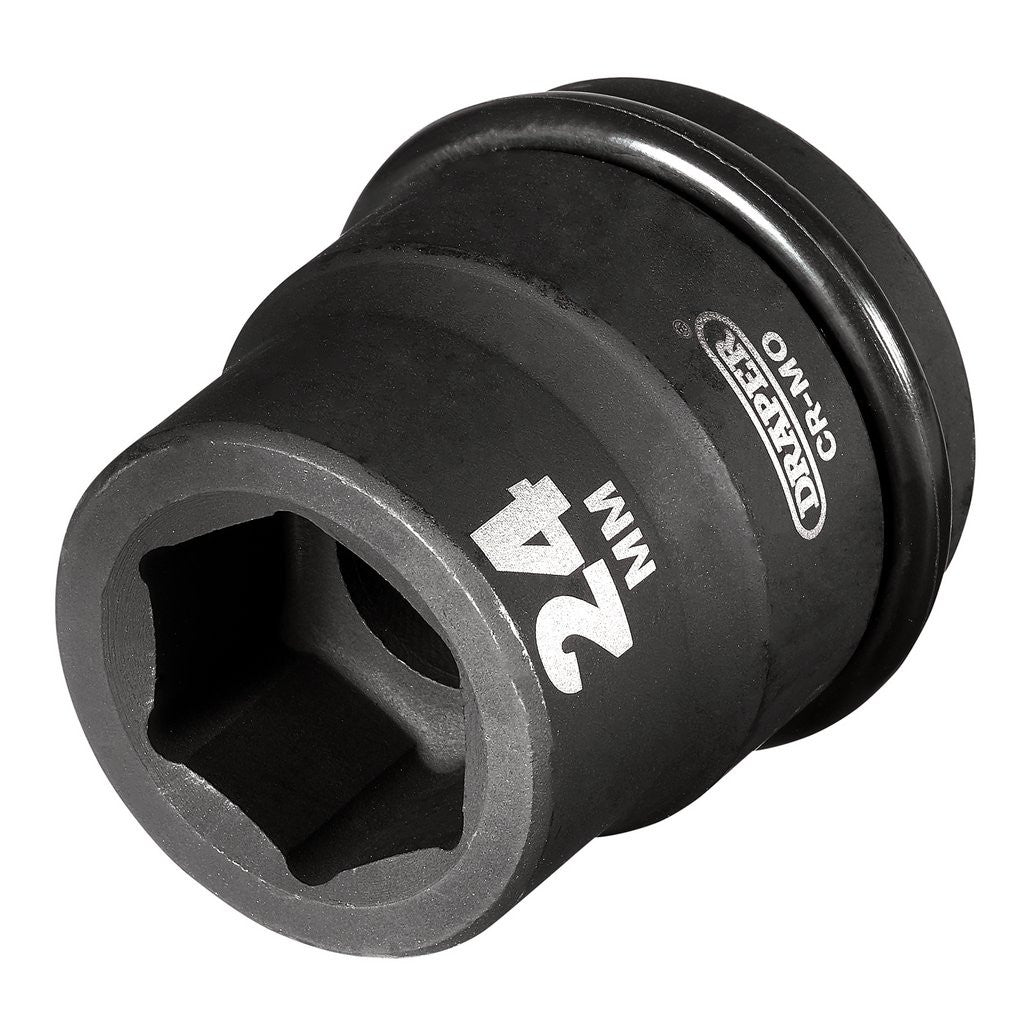 Draper HI-TORQ® 6 Point Impact Socket, 3/4" Sq. Dr., 24mm 28694