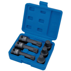 Draper Expert Impact Spline Bit Set, 1/2" Sq. Dr. (6 Piece) 28881