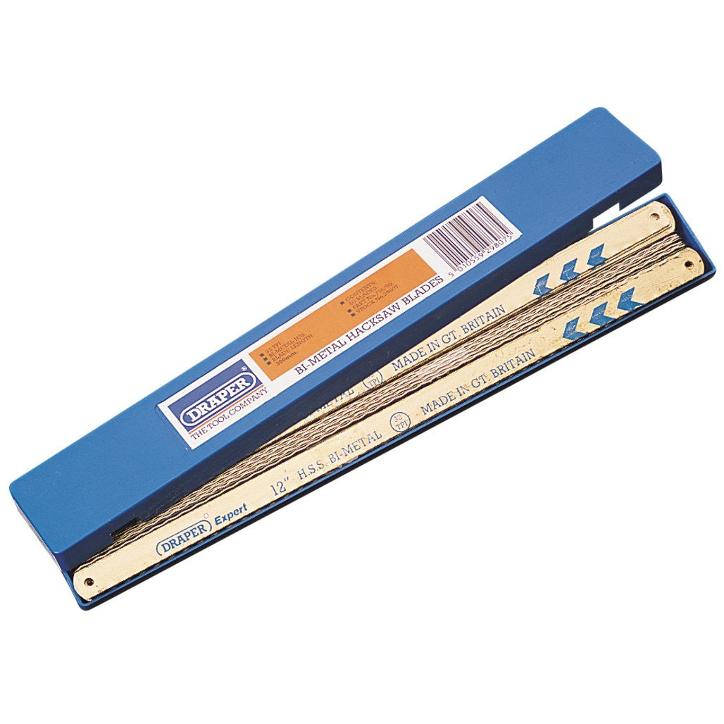 Draper Expert Bi-Metal Hacksaw Blades, 300mm, 32tpi (Box of 50) 29807