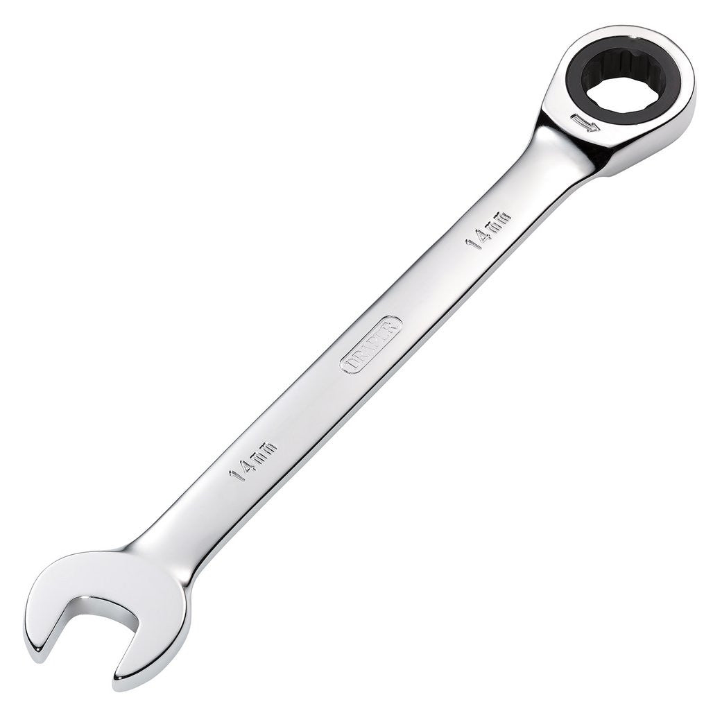 Draper Metric Ratcheting Combination Spanner, 14mm 31011