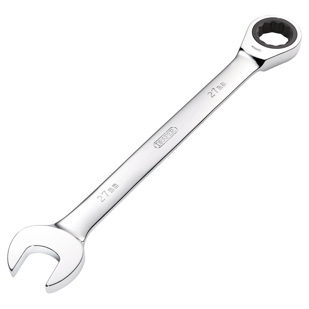 Draper Metric Ratcheting Combination Spanner, 27mm 31025
