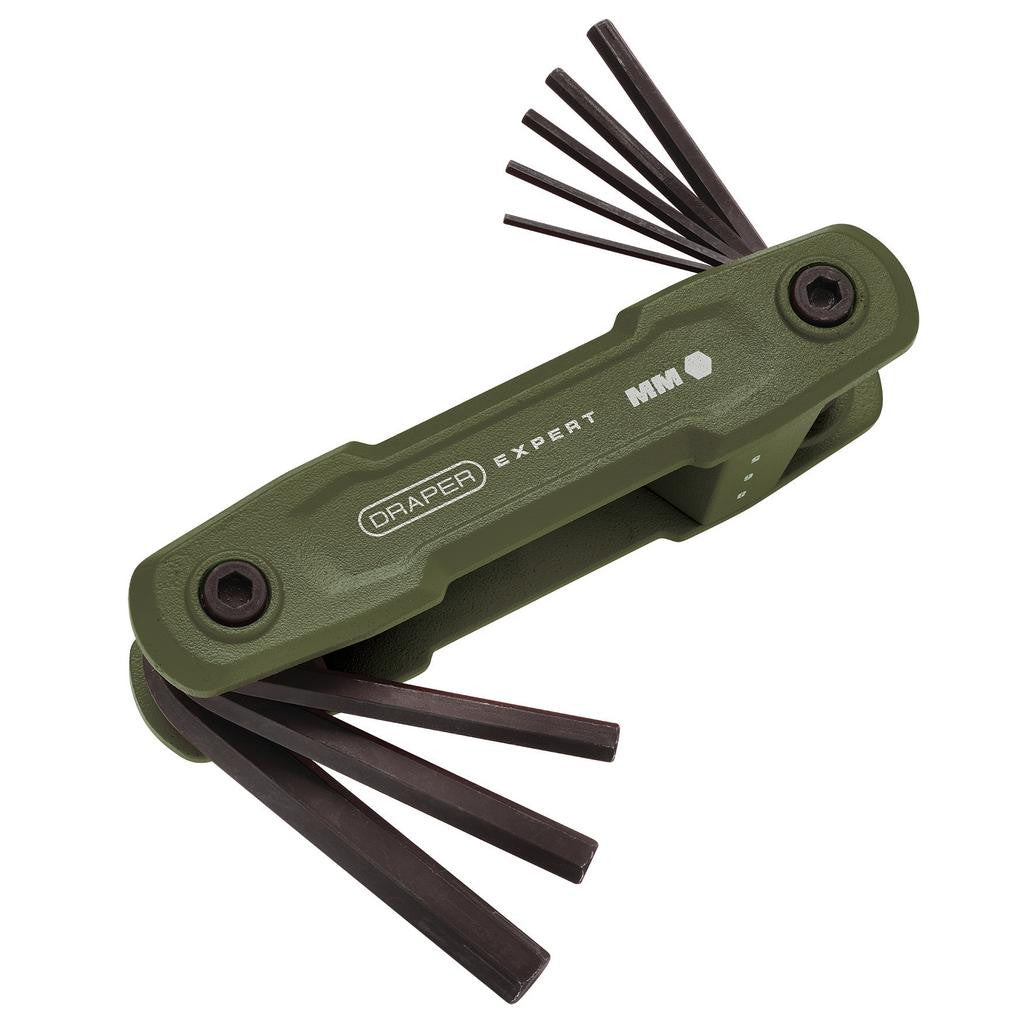 Draper Expert Metric Folding Hex Key Set (8 Piece) 31109