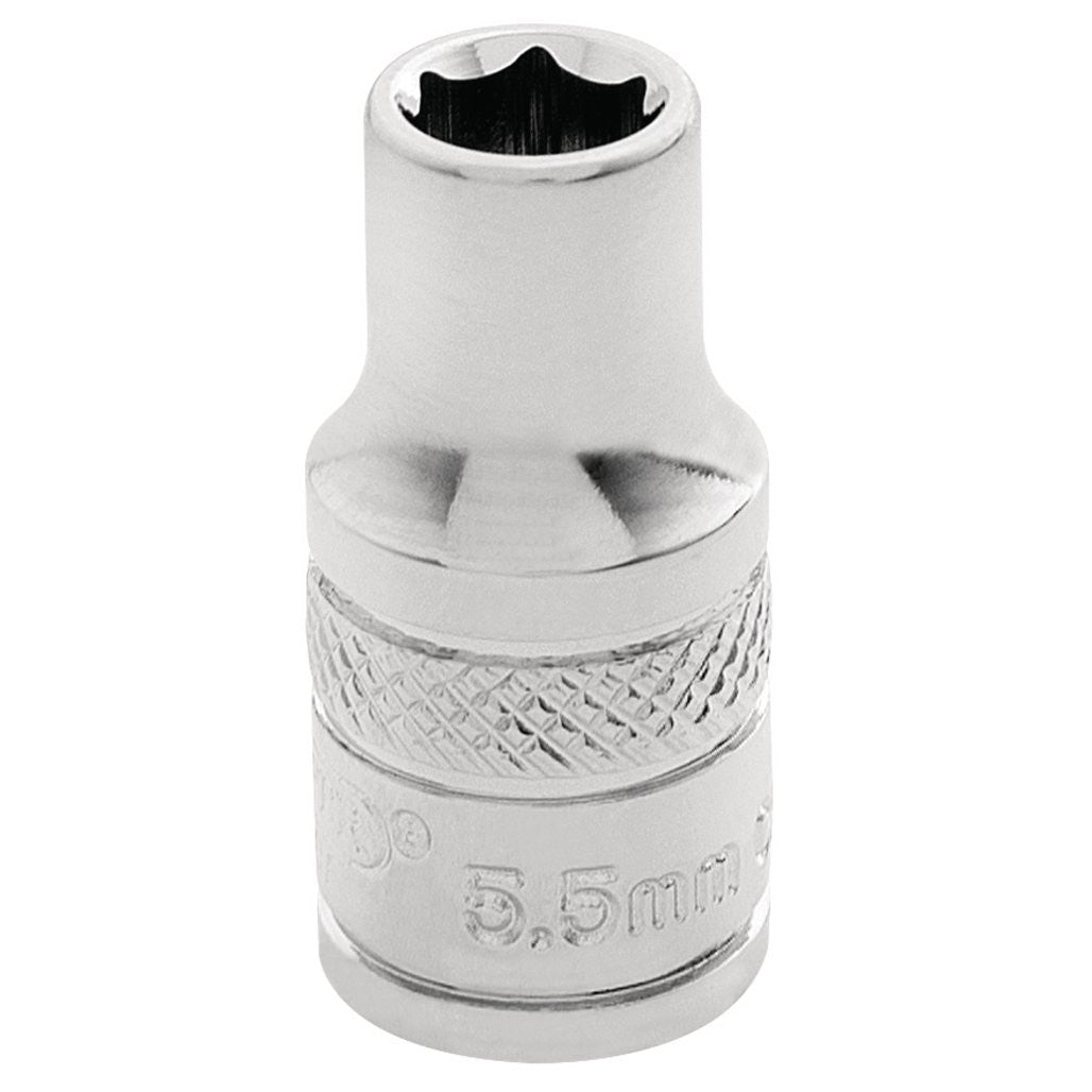 Draper Expert HI-TORQ® 6 Point Socket, 1/4" Sq. Dr., 5.5mm 32449