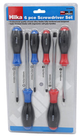 Hilka 6 pce Soft Grip Screwdriver Set 32700006