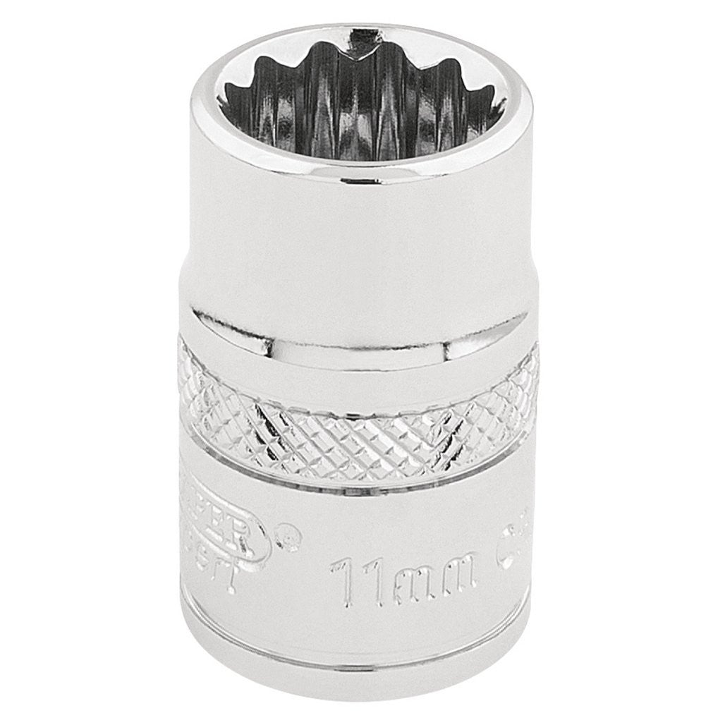 Draper Expert HI-TORQ® 12 Point Socket, 3/8" Sq. Dr., 11mm 32771